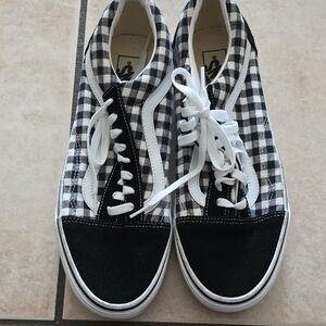 Vans Black and White Checkered Sneakers